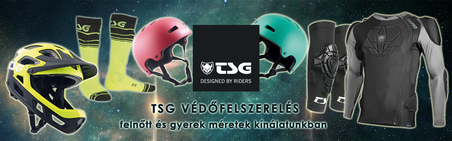 TSG védőfelszerelés - felnőtt és gyerek méretben is kínálatunkban!
