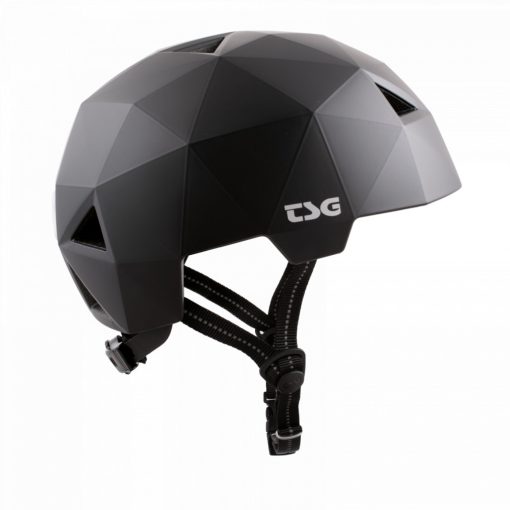 TSG Geo Solid Color Satin Black Helmet