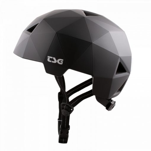 TSG Geo Solid Color Satin Black Helmet