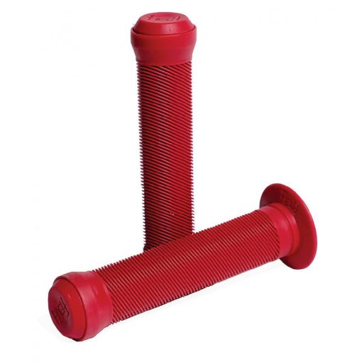 Fiend Team Flanged BMX Grips Bright Red