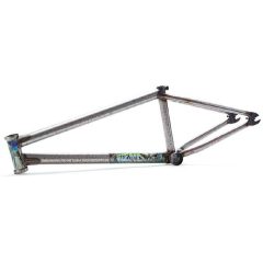   Fiend Morrow V3 Ty Morrow Signature BMX Frame - Flat Clear/Red Splatter