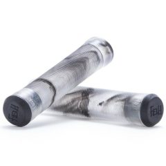 Fiend Team Flangeless BMX Grips - Clear/Black