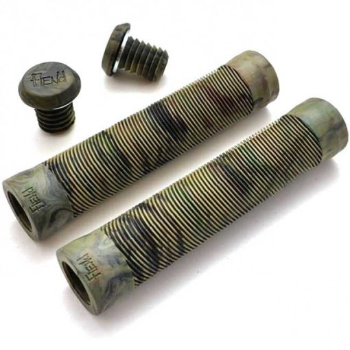 Fiend Team Flangeless BMX Grips - Camo