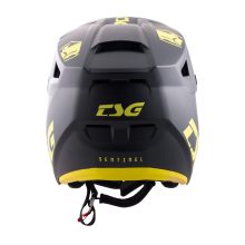 TSG Sentinel Solid Color Satin Blue Yellow Fullface Helmet
