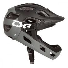 TSG Seek Youth FR Graphic Design Flow Black Blue Fullface Helmet