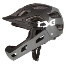 TSG Seek Youth FR Graphic Design Flow Black Blue Fullface Helmet