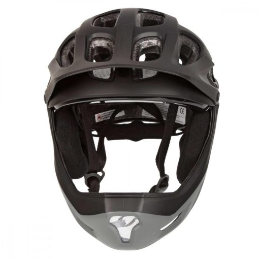 TSG Seek Youth FR Graphic Design Flow Black Blue Fullface Helmet