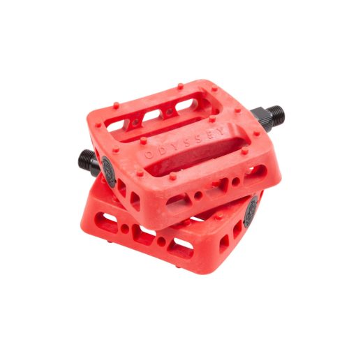 Odyssey Twisted Pro PC BMX pedals - red
