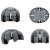 TSG Kraken Solid Color Black Helmet