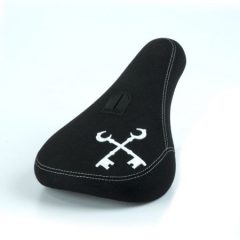 Cryptic Emblem Mid Pivotal BMX Seat - Black