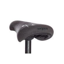 Demolition Axes Embossed Logo Fat Pivotal BMX Seat - Black