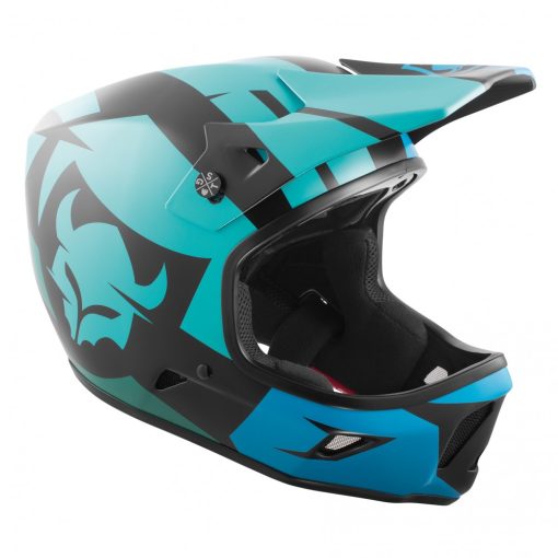 TSG Advance Graphic Design Interval Green Blue Fullface Helmet