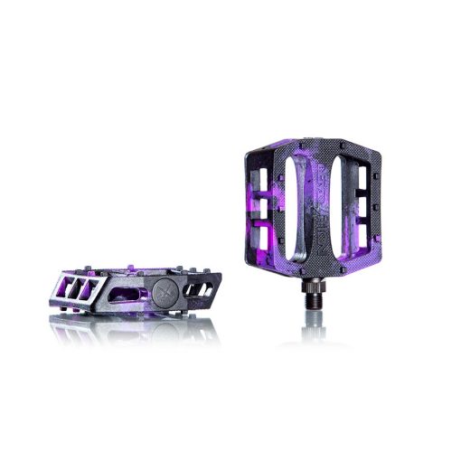 Demolition Trooper BMX Pedals - Purple/Black