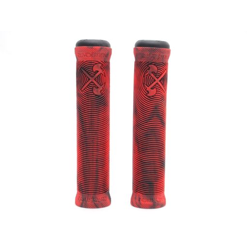 Demolition Axes BMX Grips - Red/Black Marble