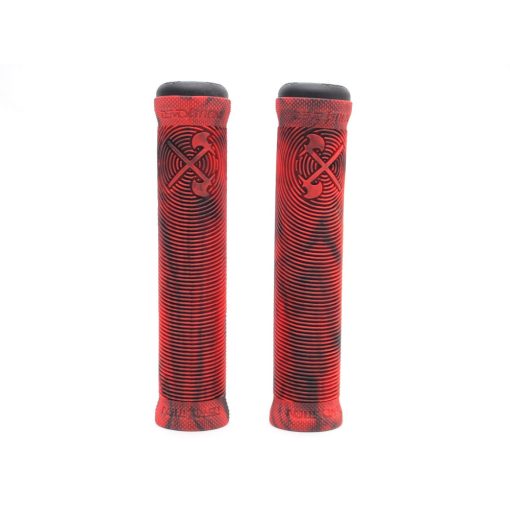 Demolition Axes BMX Grips - Red/Black Marble