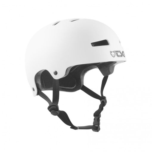 TSG Evolution Youth Solid Color Satin White Helmet