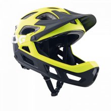 TSG Seek Youth FR Graphic Design Flow Black Yellow Fullface Helmet
