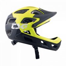 TSG Seek Youth FR Graphic Design Flow Black Yellow Fullface Helmet